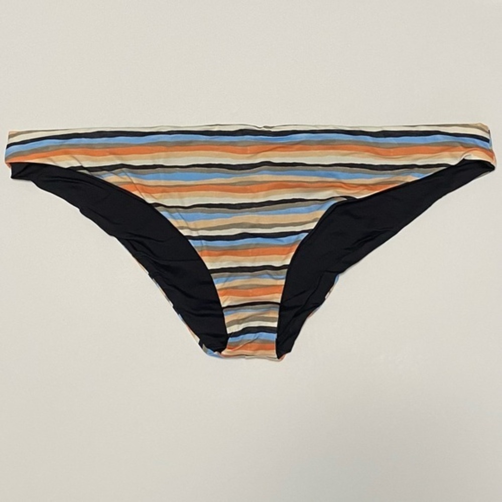 NWT prAna Genma Reversible Bikini Bottom in Water‎ Stripes | Size XL
